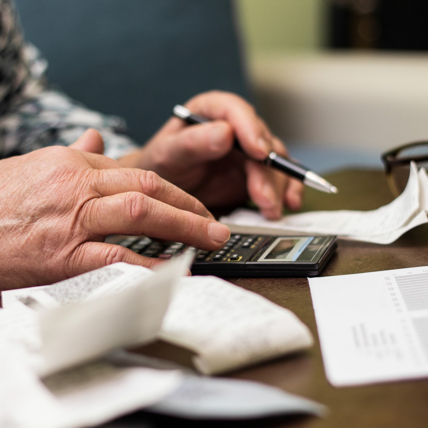 A lady worried about her finances