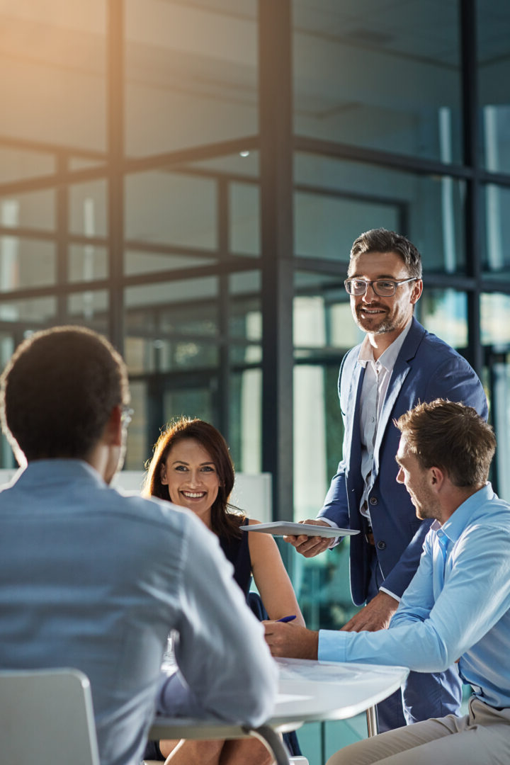 group of accountants working together