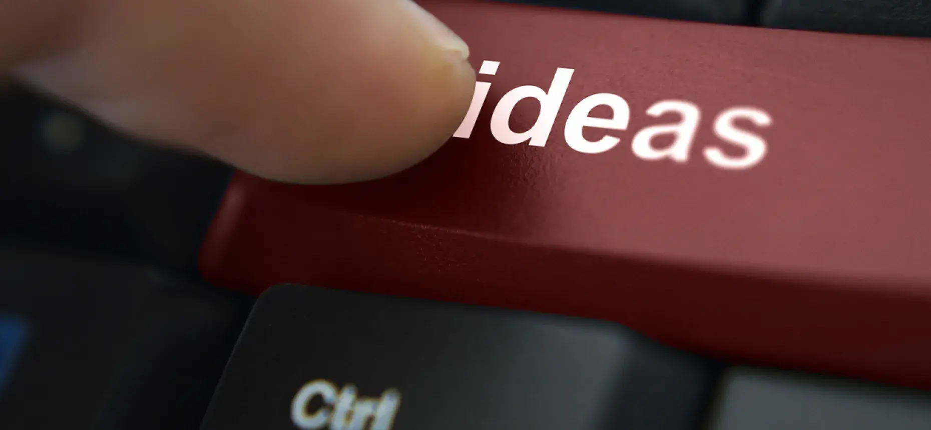 keyboard with "ideas" button