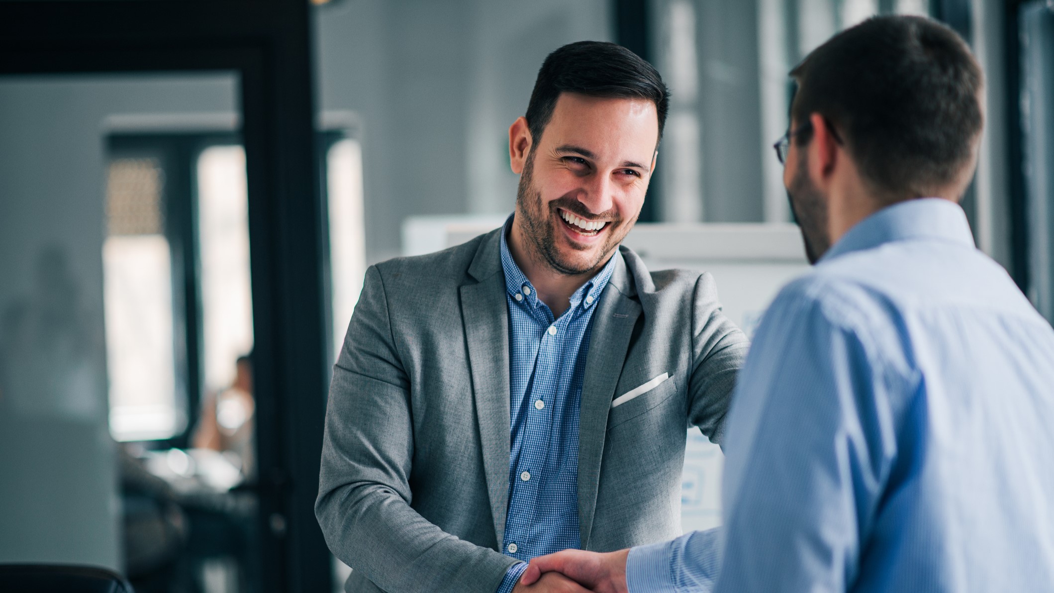 Businessmen shaking hands