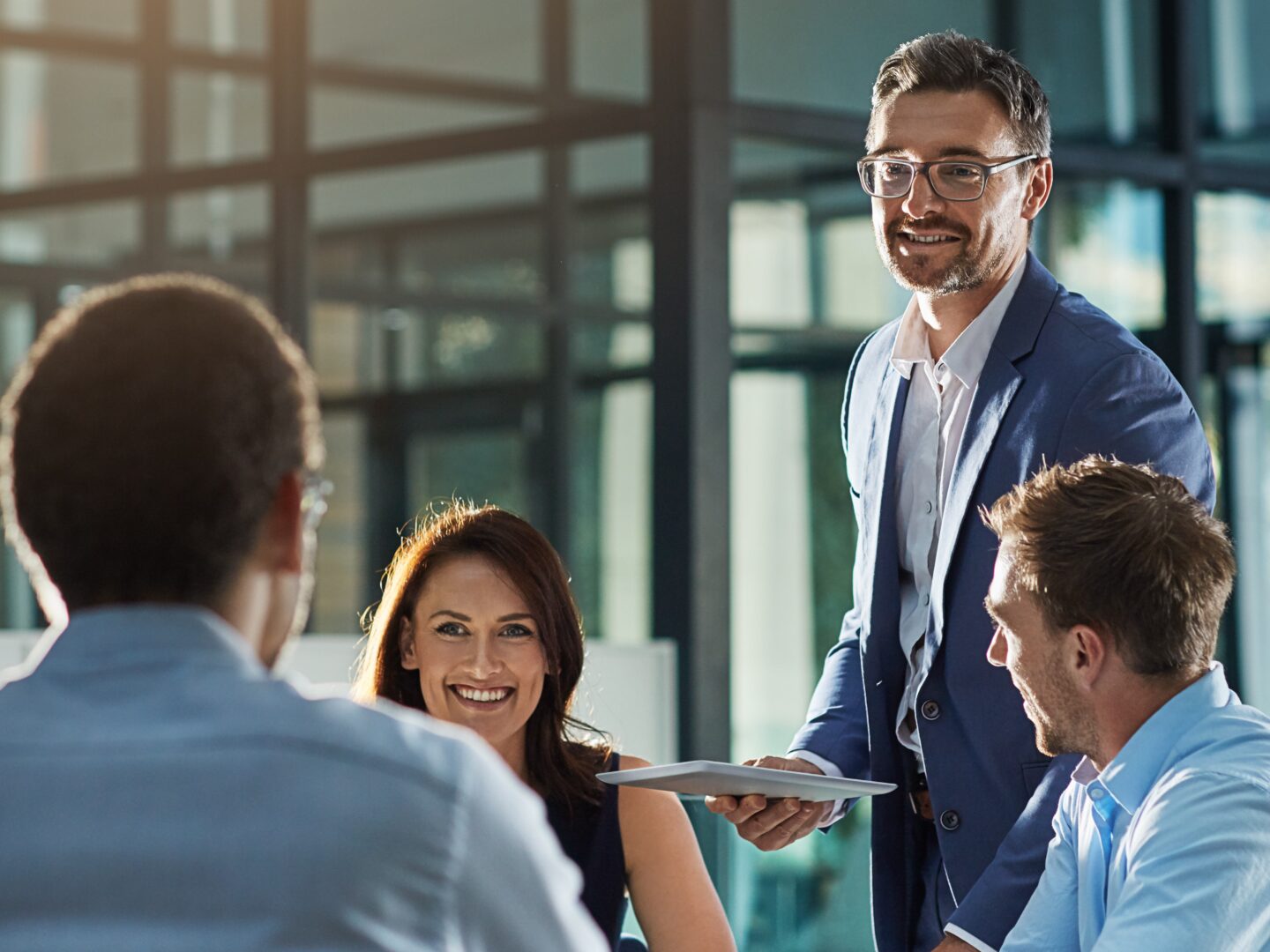 group of accountants working together